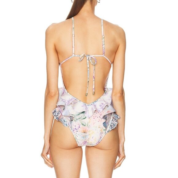 NWT ZIMMERMANN HALLIDAY WATERFALL FRILL One Piece Swimsuit - Picture 5 of 9